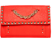 Studded Chain Link Clutch