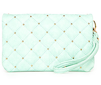 Quilted Stud Clutch