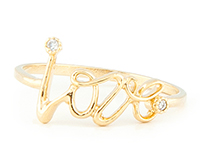 DAILYLOOK Crystal Clear Love Ring