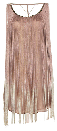 Studded Fringe Flapper Dress