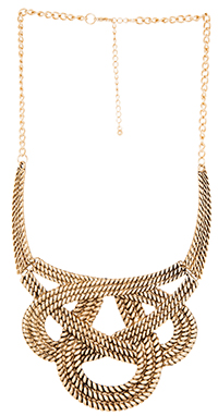 Knotted Rope Bib Necklace