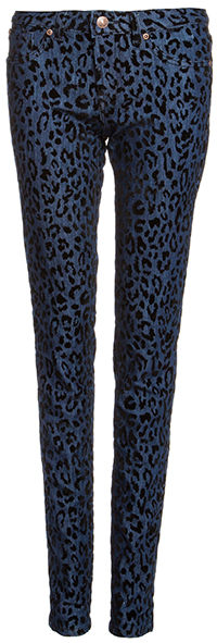 Velvet Leopard Skinny Jeans