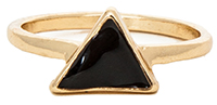 Black Abyss Triangle Ring
