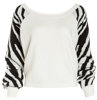 Zebra Sleeves Sweater