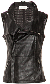 Perforated Leatherette Vest