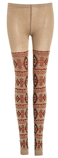 Knitted Tribal Leggings