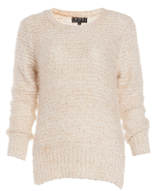 Fuzzy Sequined Sweater
