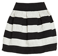 DAILYLOOK Striped Bandage Bell Skirt