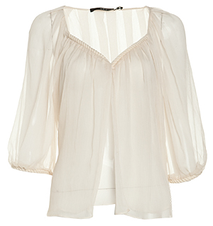 Flowing Rope Detail Blouse