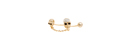 Twisted Skull & Chain Double Ring