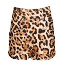Leopard Print Sailor Shorts