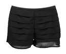 Black Sheer Layered Shorts