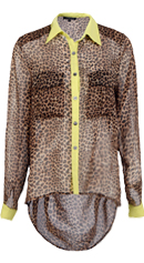 Electric Leopard Print Backless Top