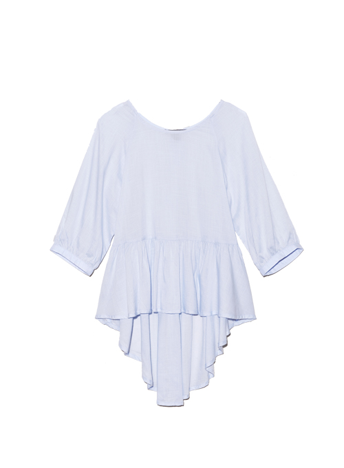 Peplum Chiffon Shirt