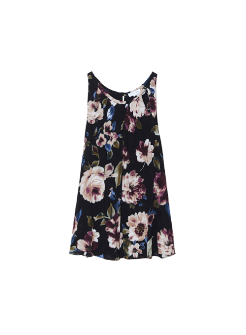 Sleeveless Floral Top