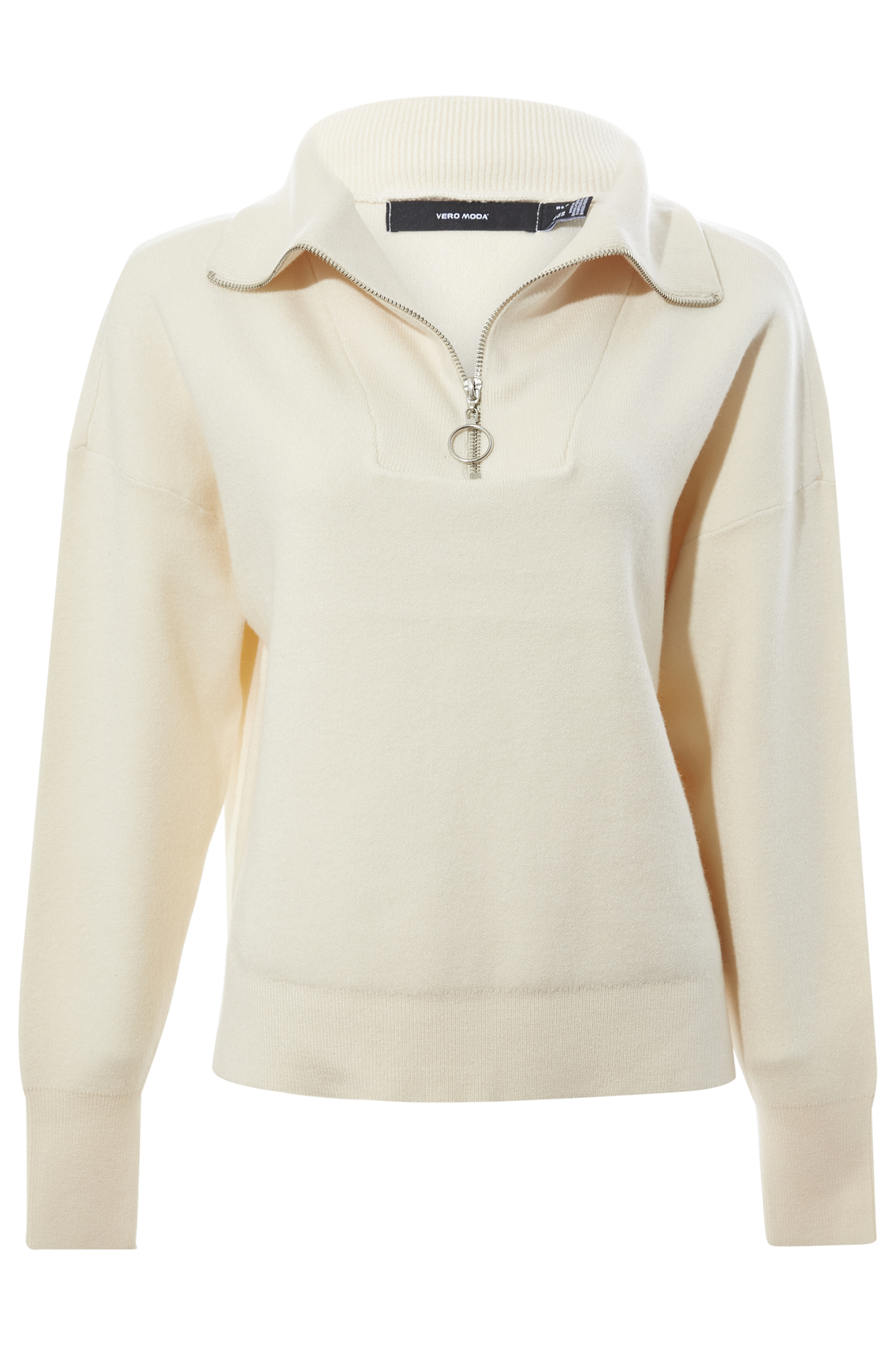 High Neck Zip Pullover