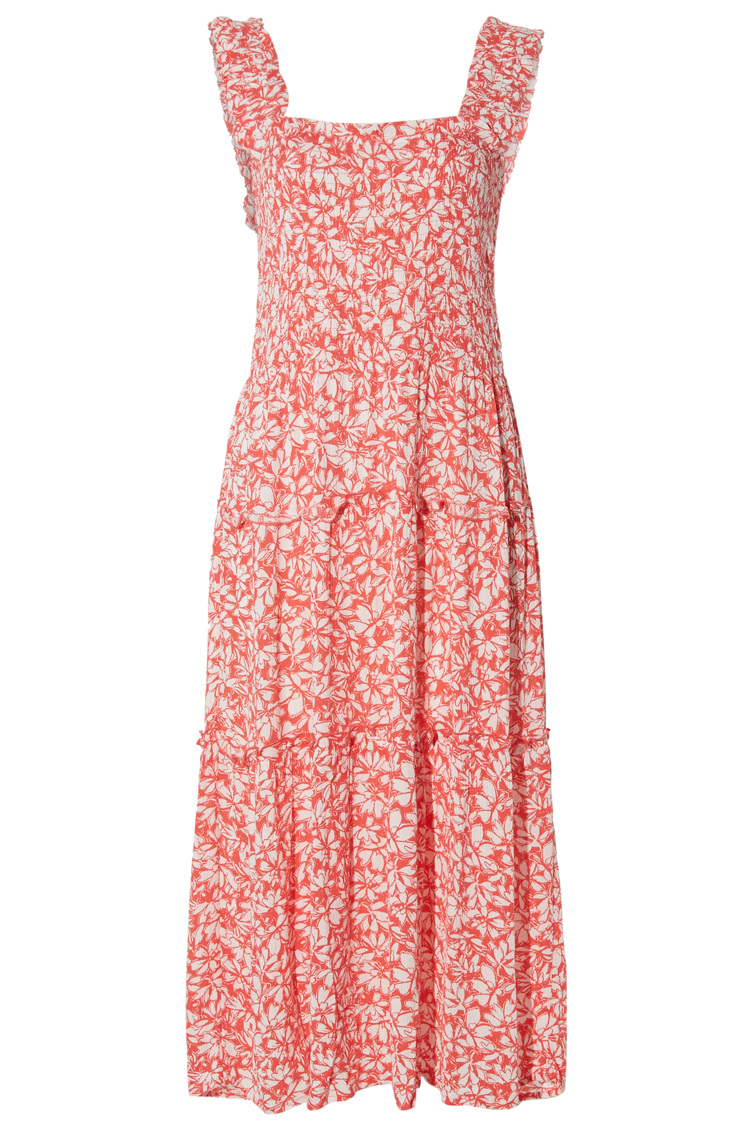 Smocked Midi Dress