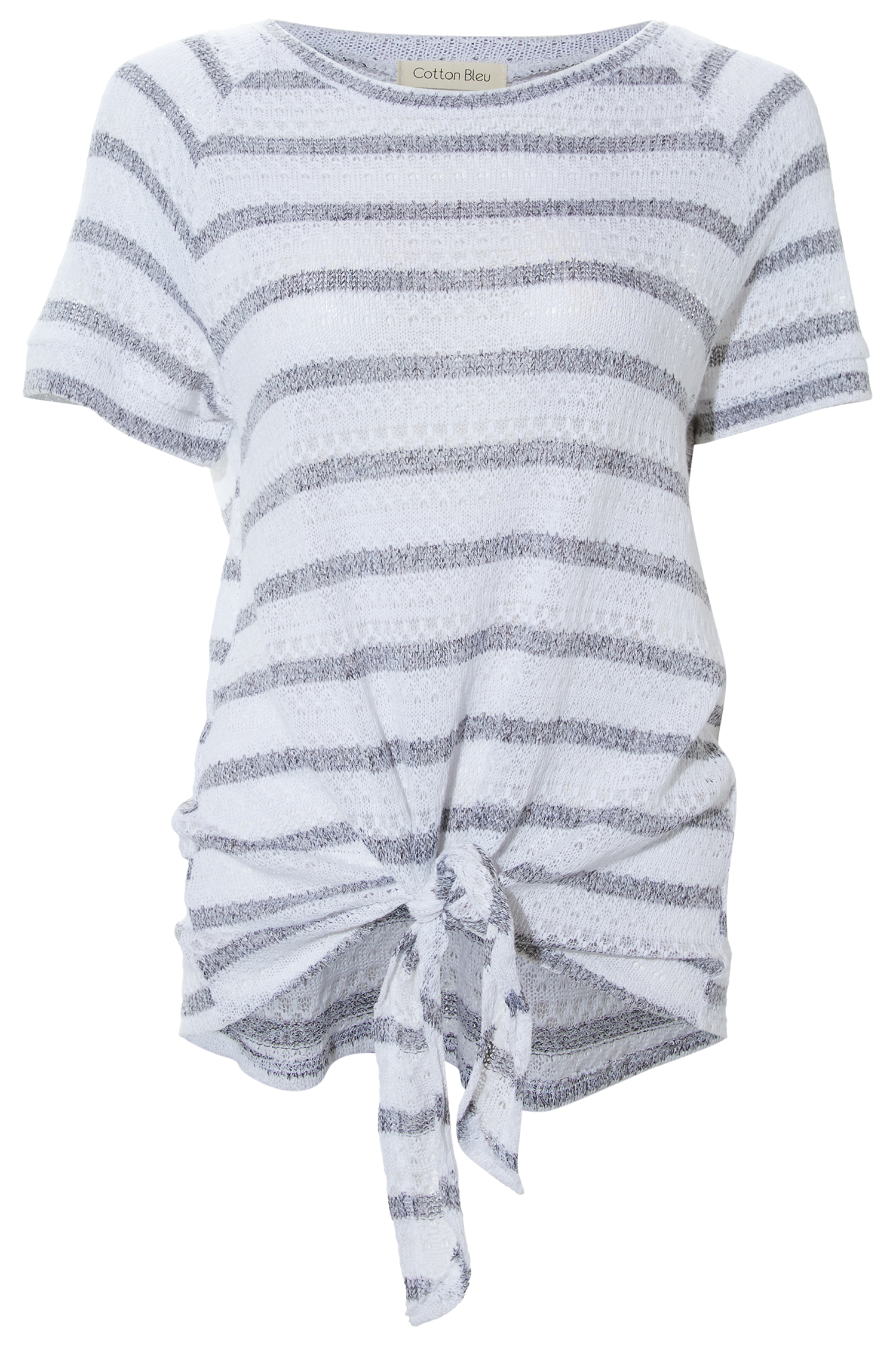 Front Tie Short Sleeve Top