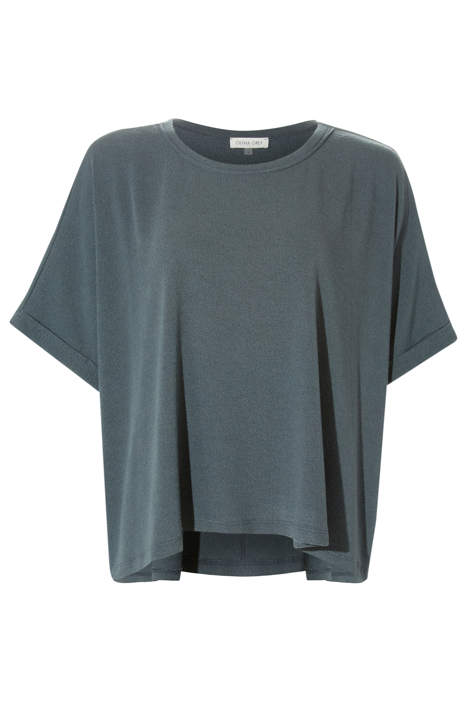 Crepe Hacci Cuffed Tee