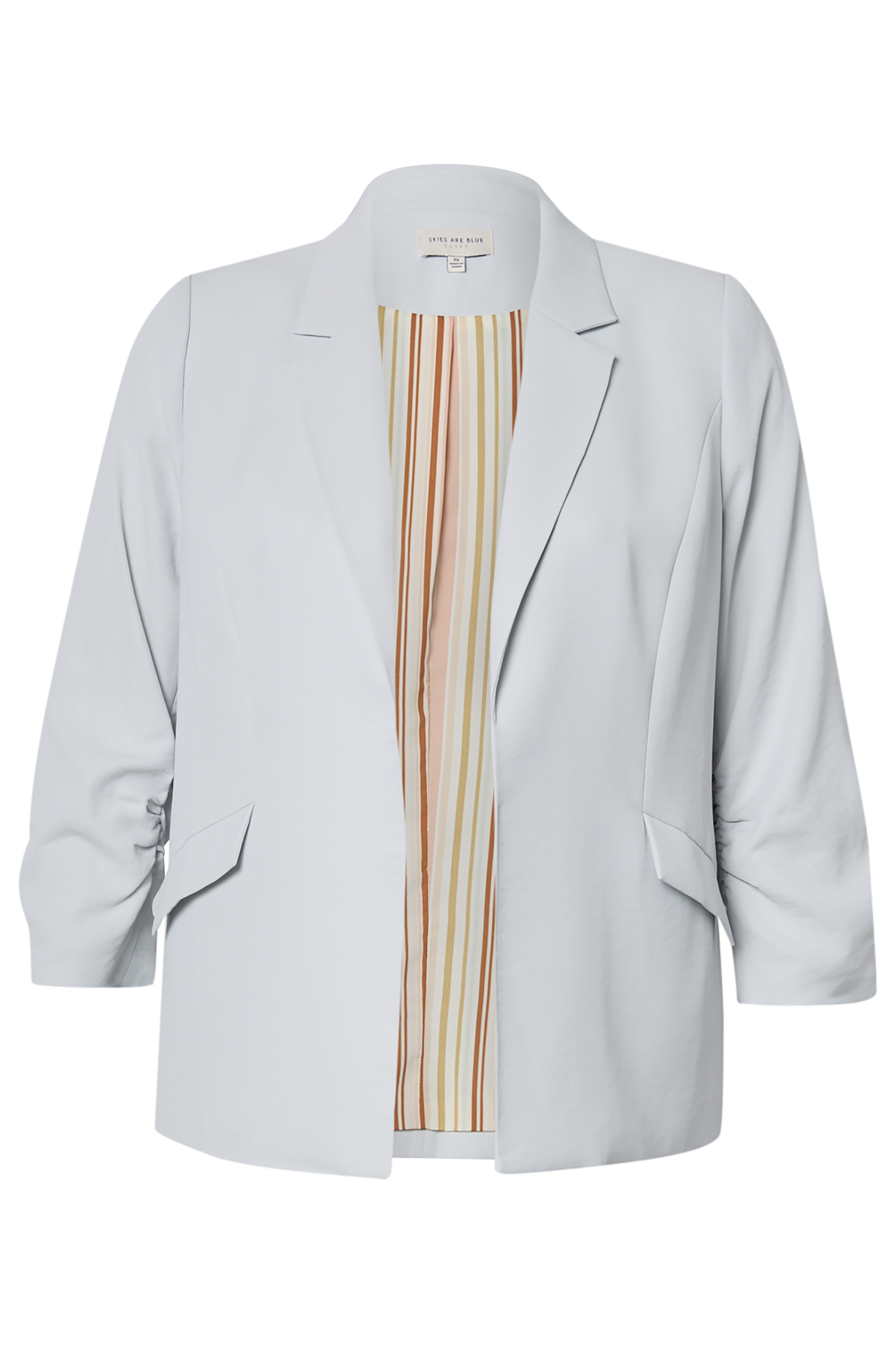 Shirred Sleeve Blazer