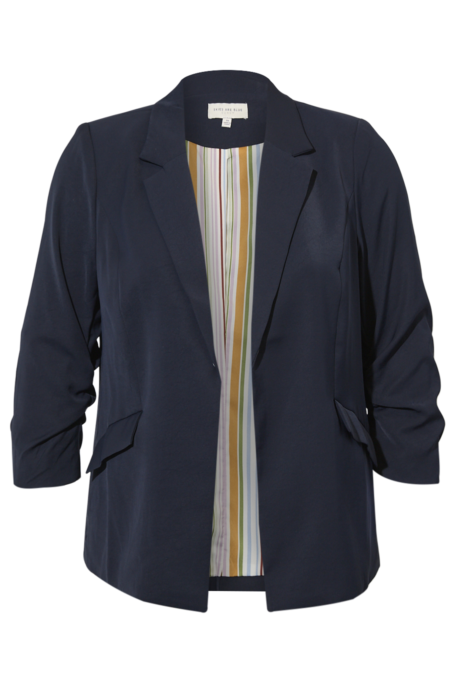 Shirred Sleeve Blazer