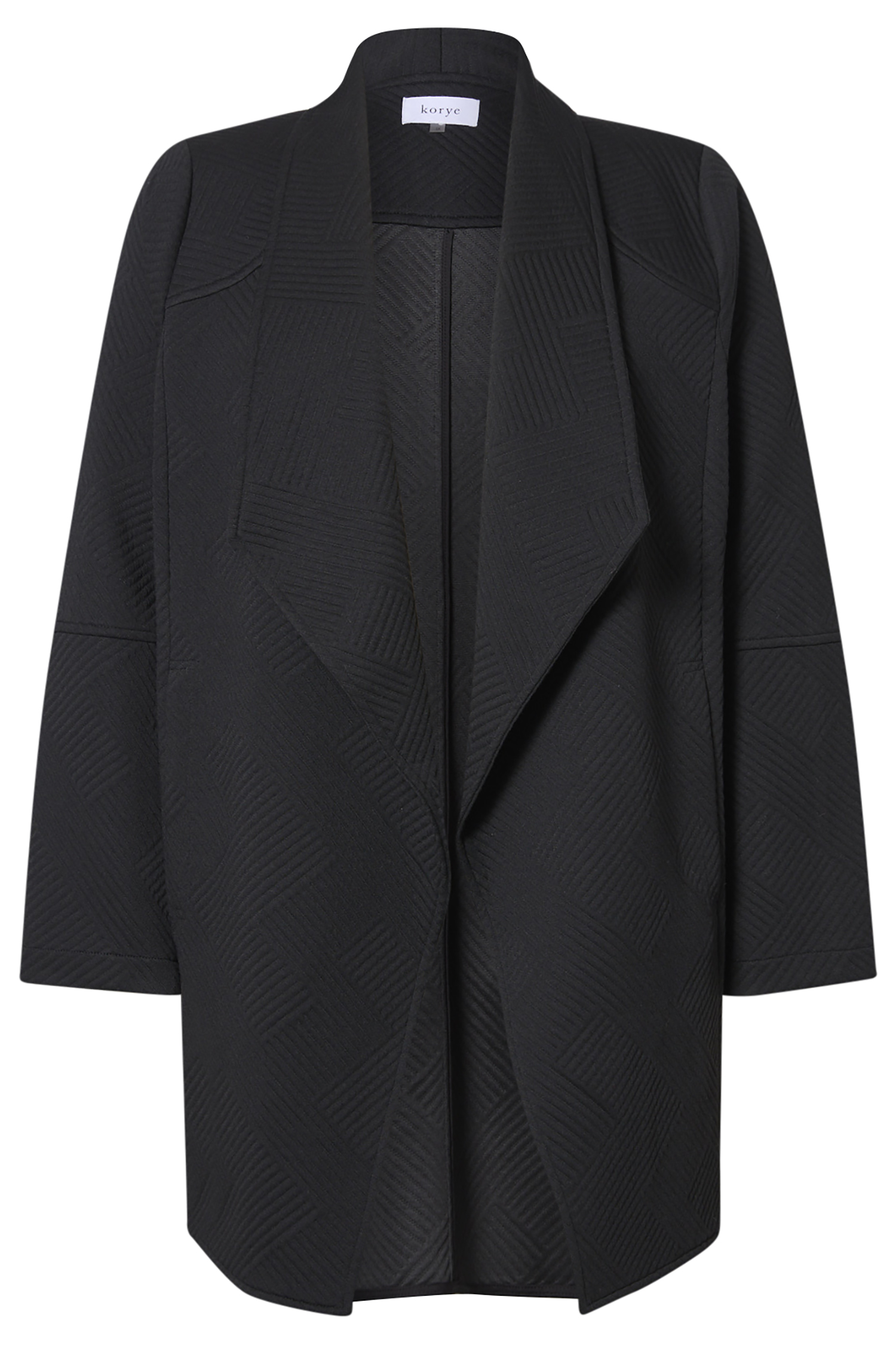 Textured Waterfall Coat