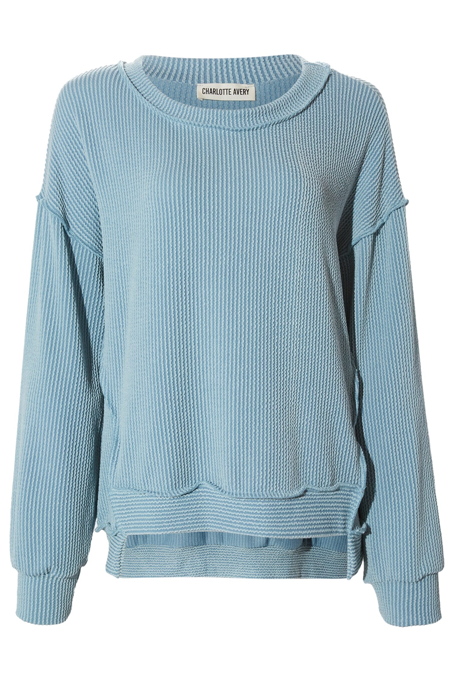 Textured Long Sleeve Top