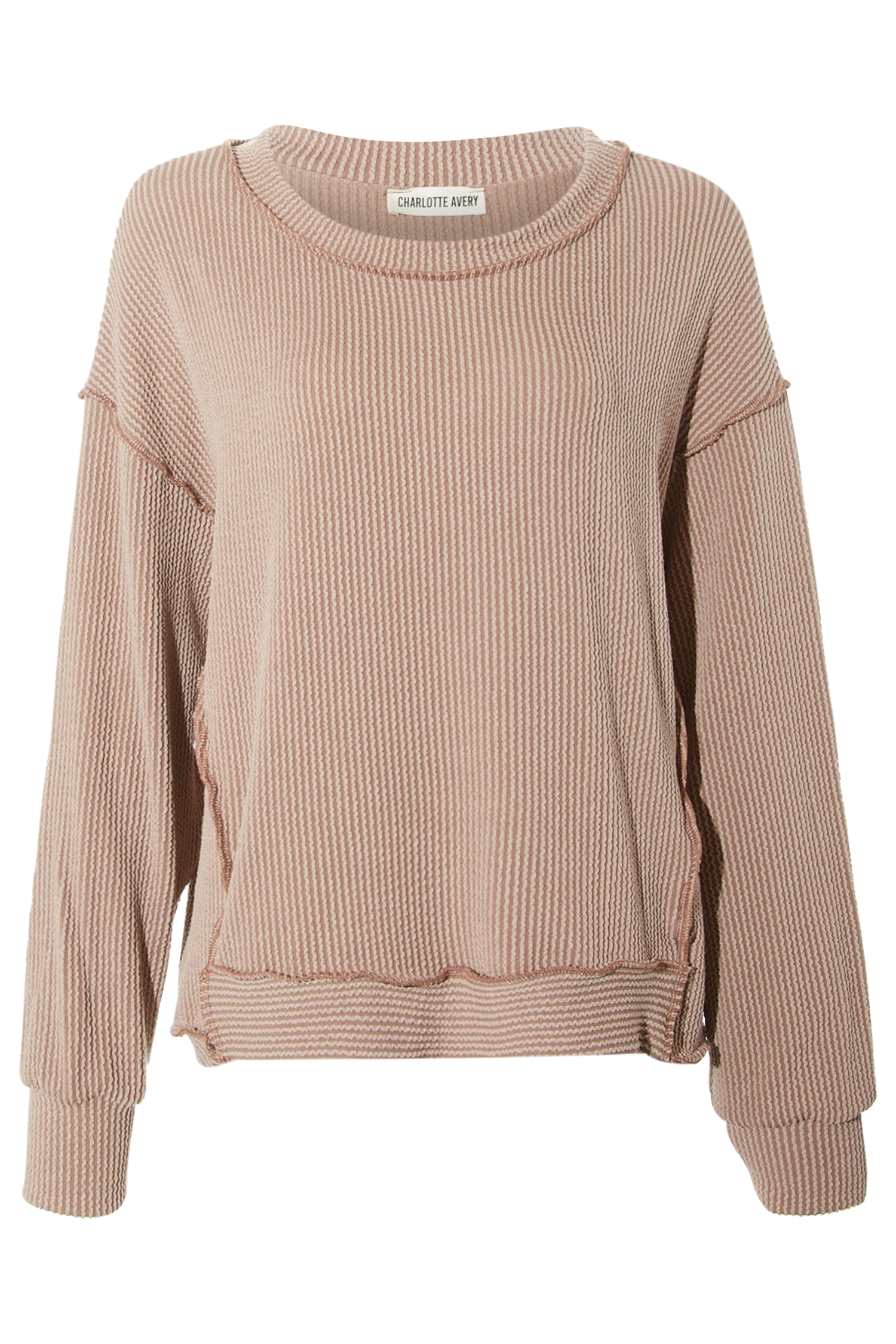 Textured Long Sleeve Top