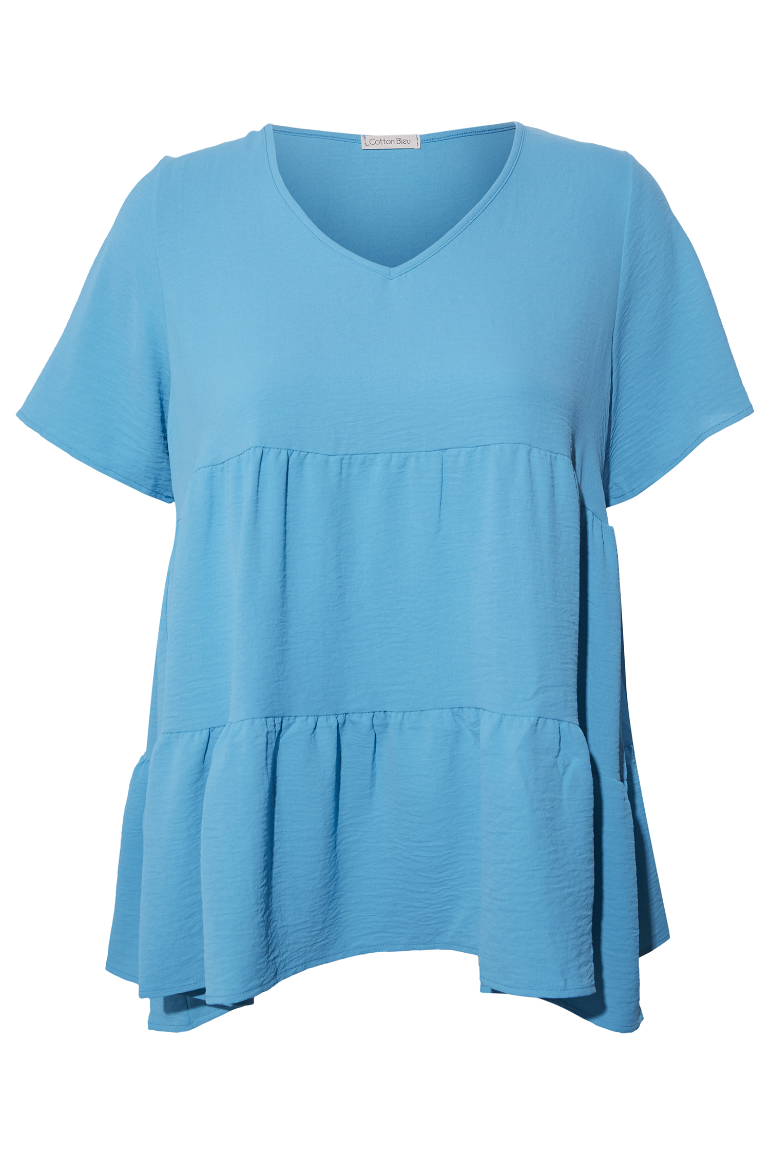 Tiered V Neck Top