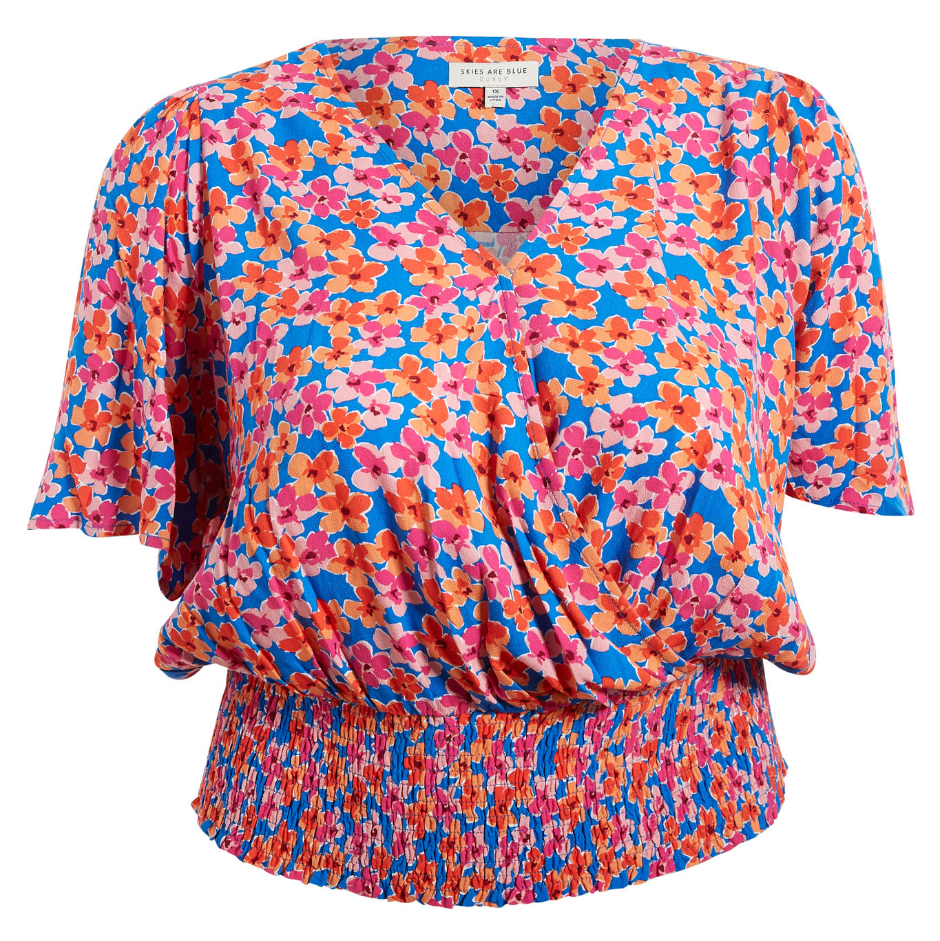Floral Surplice Top