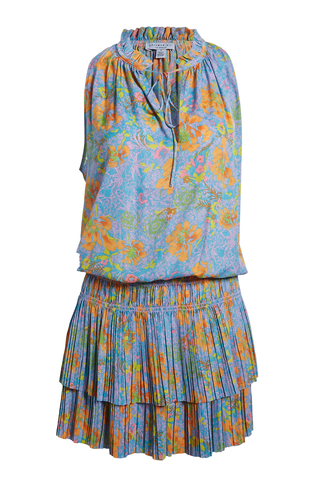 Pleated Tiered Dress