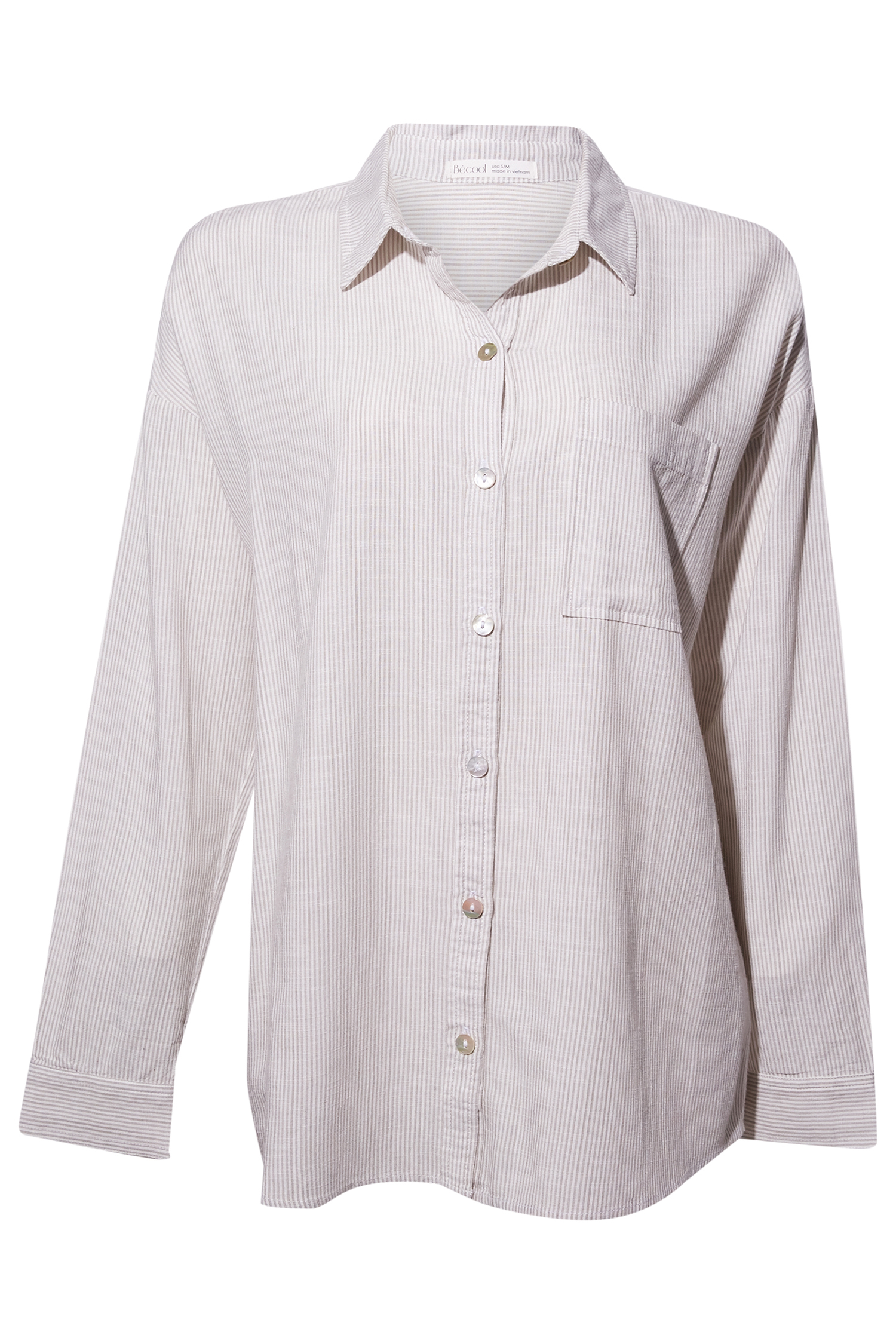 Thin Striped Button Down Shirt