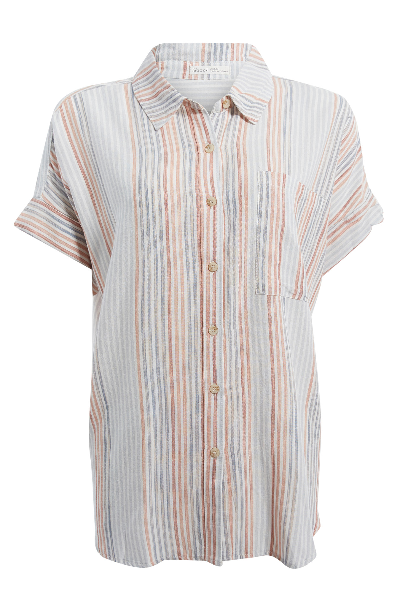 Stripe Button Up