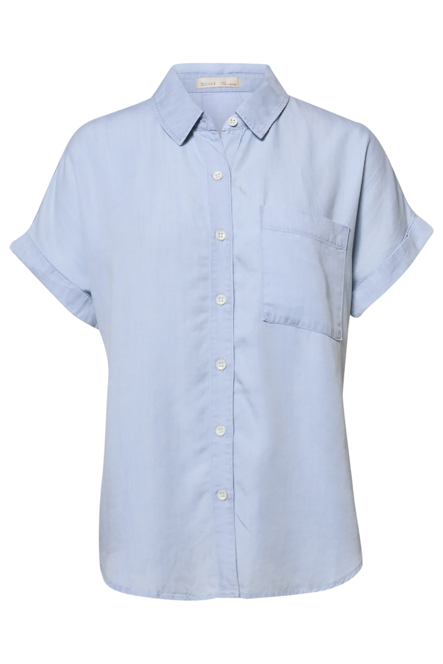 Short Sleeve Denim Button Up