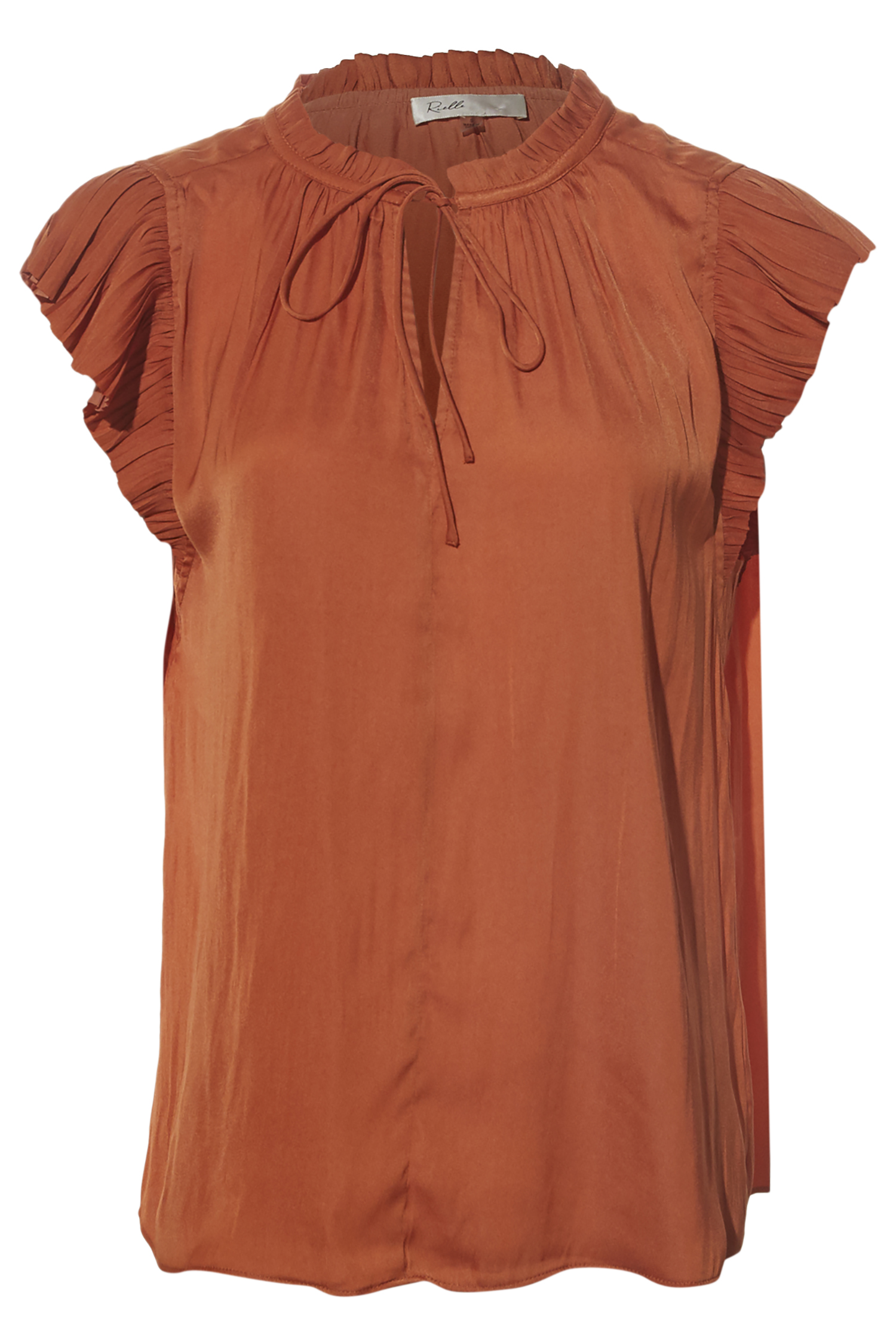 Split Neck Short Sleeve Top