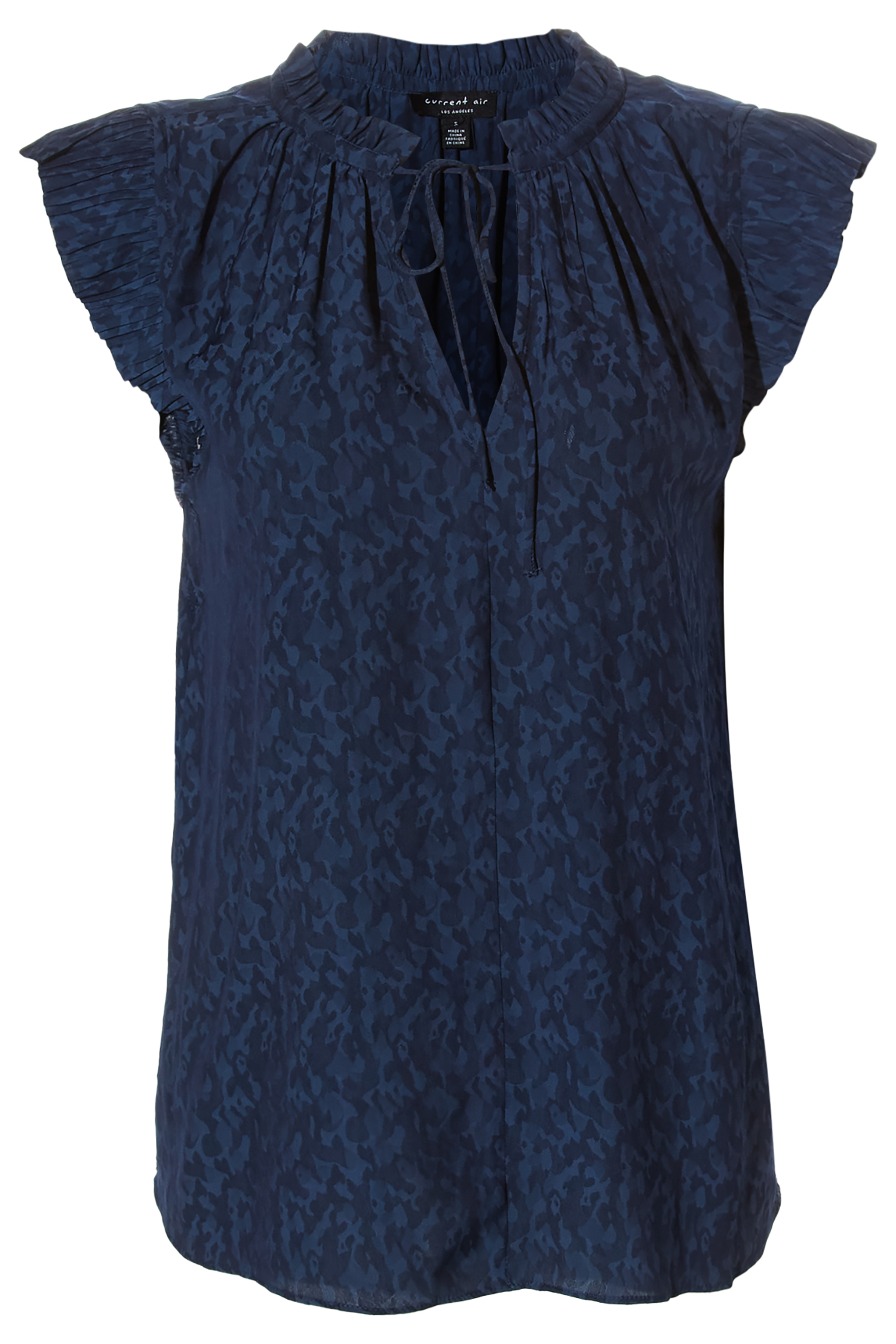 Short Ruffle Sleeve Top