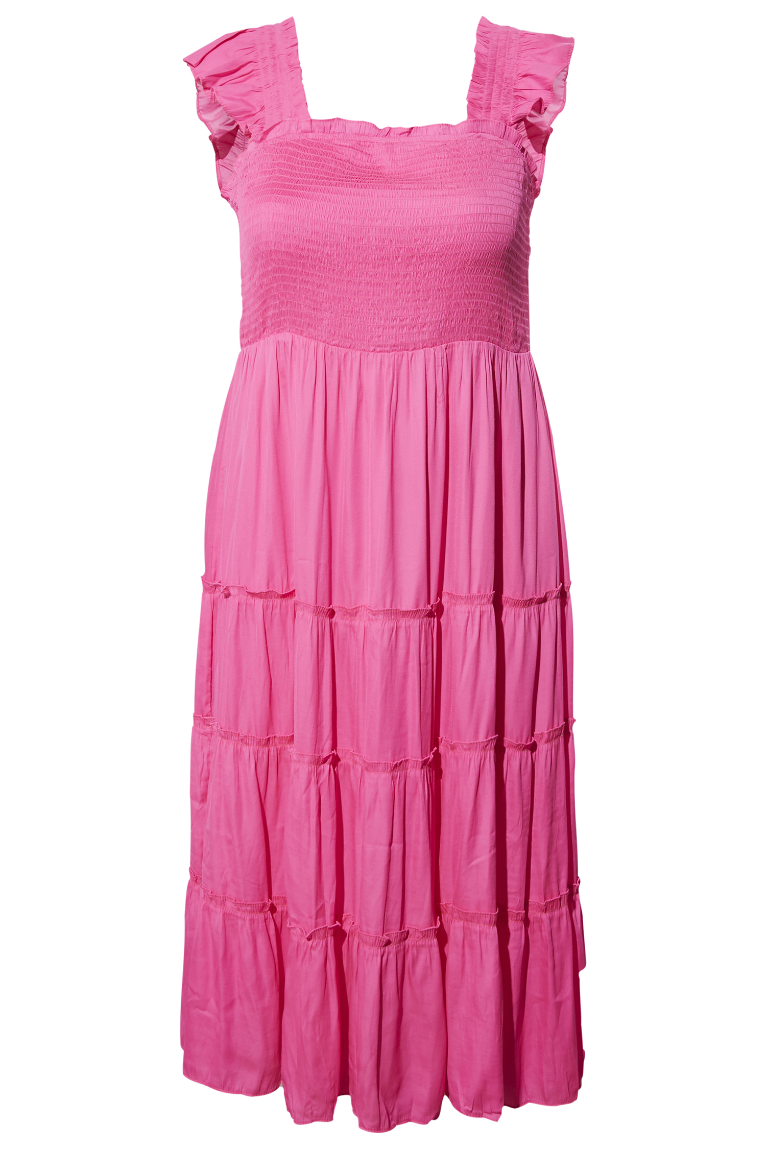 Smocked Midi Dress