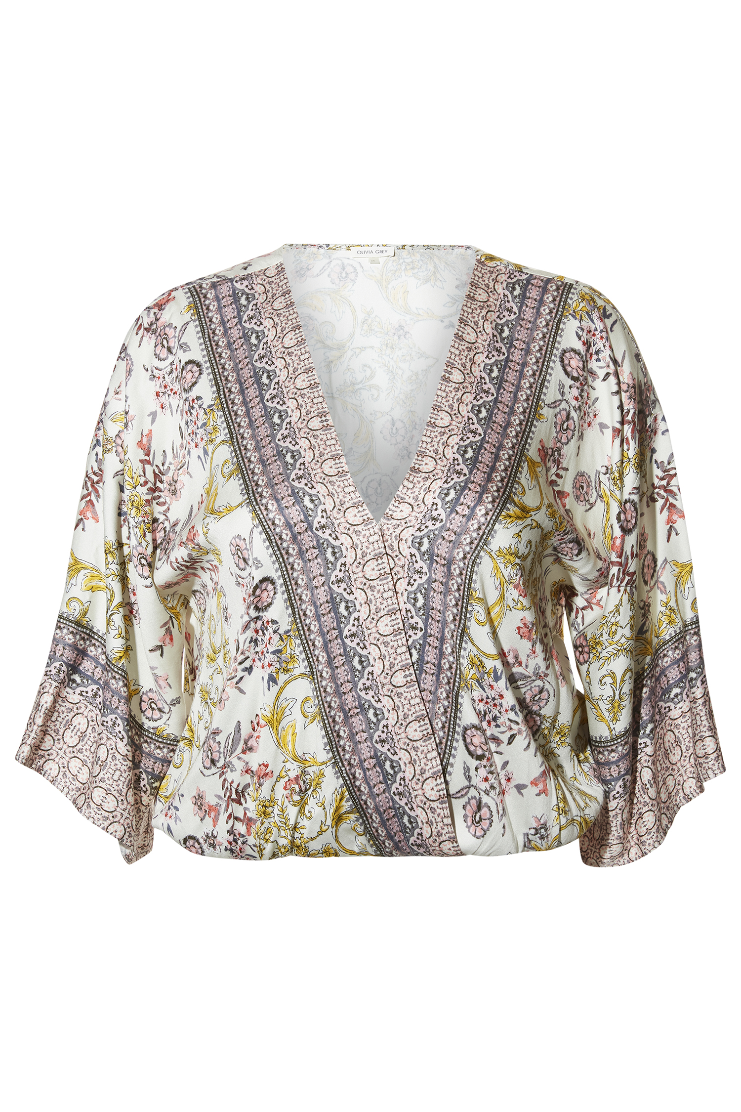 Printed Surplice Top