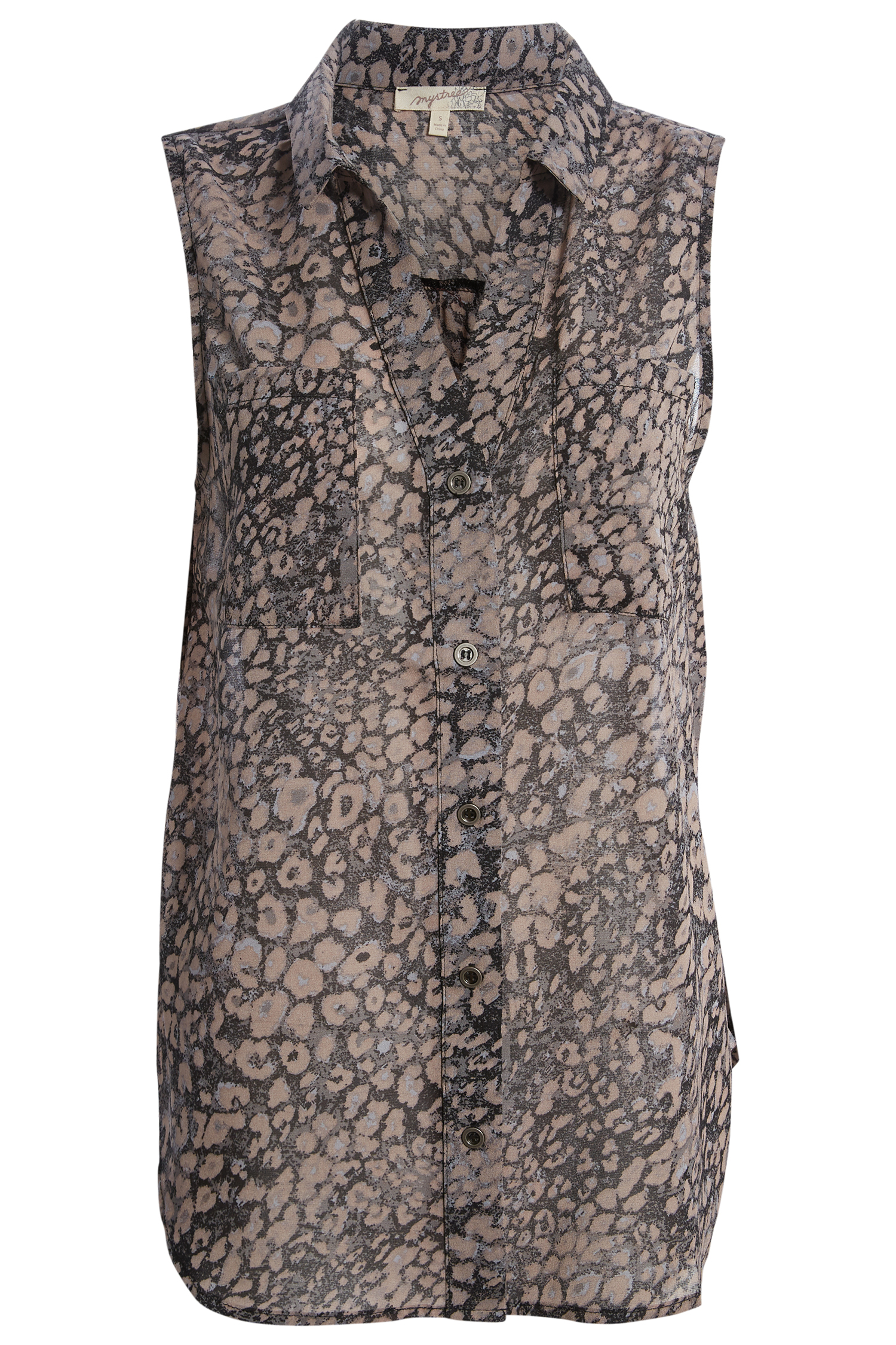 Printed Sleeveless Top