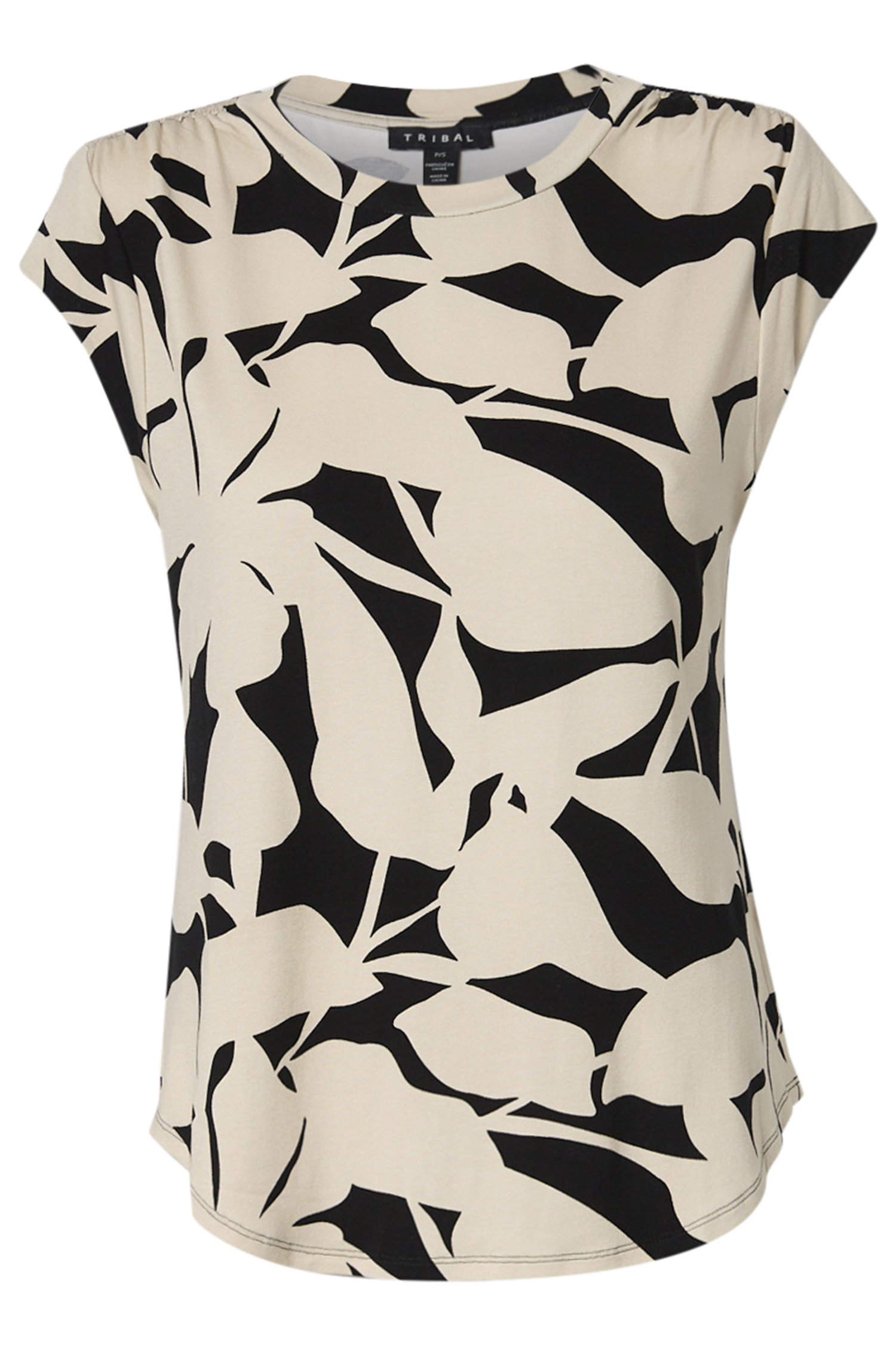 Printed Cap Sleeve Top