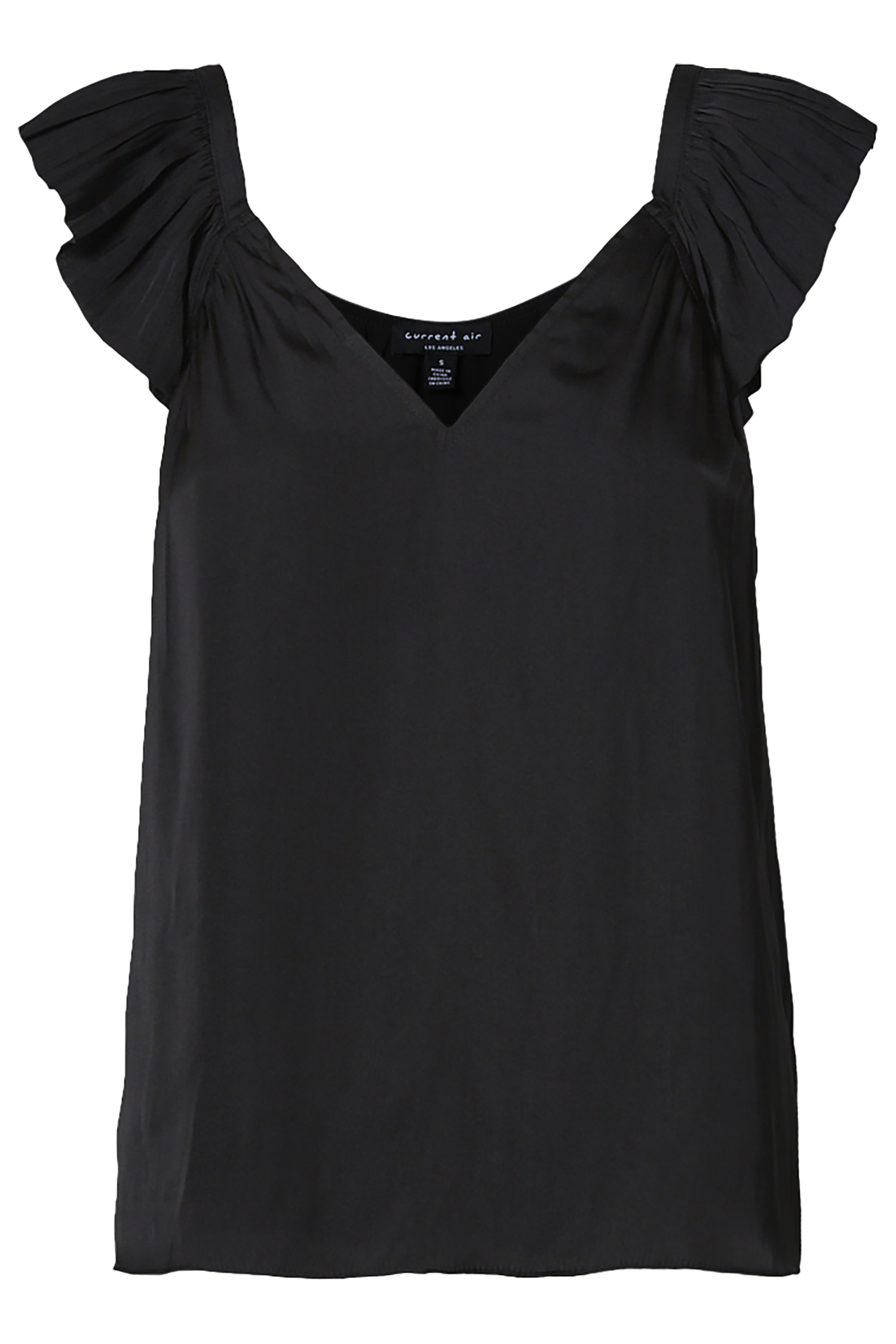 Pleated Ruffle Top
