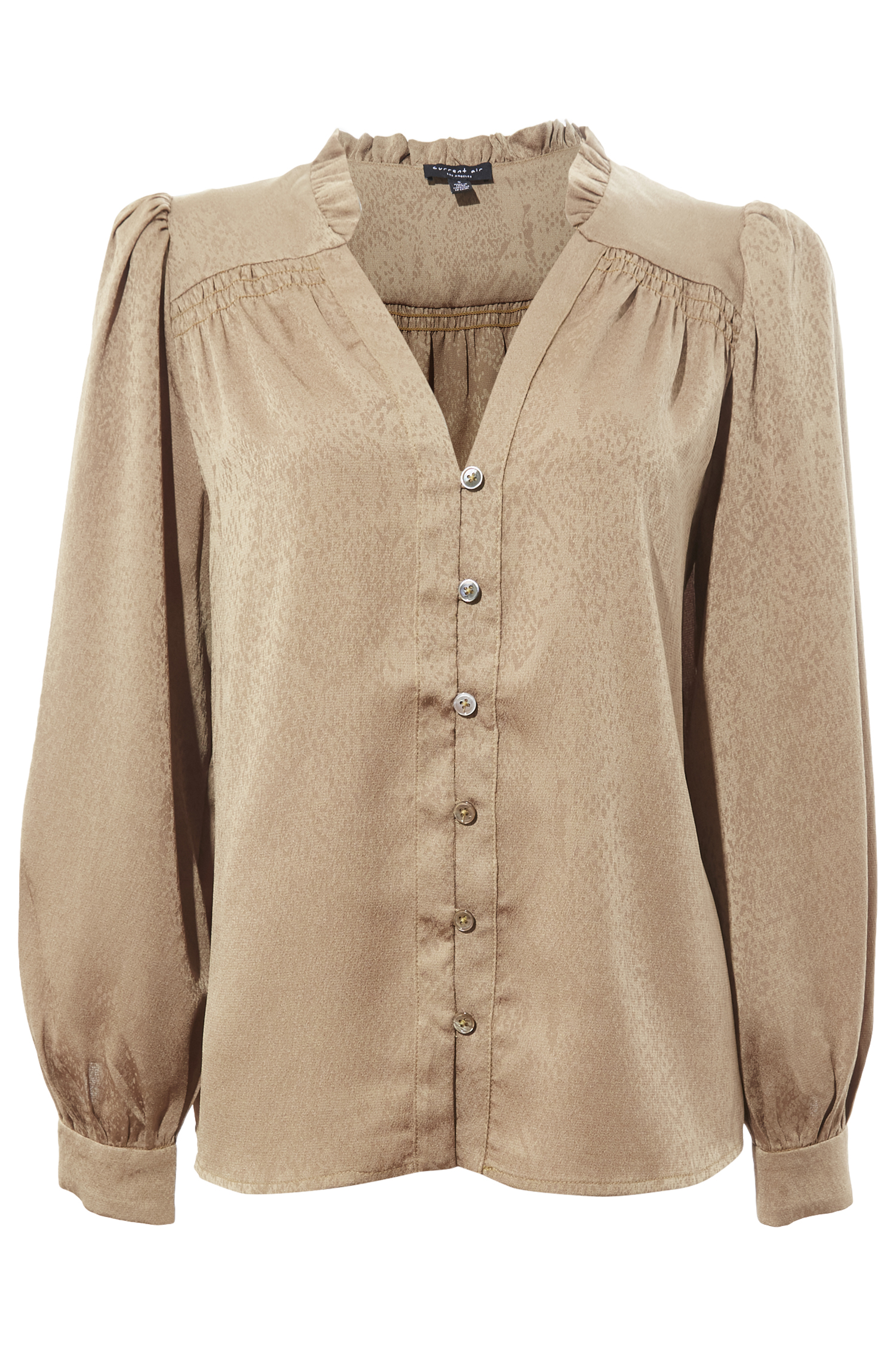Ruffle Long Sleeve Blouse