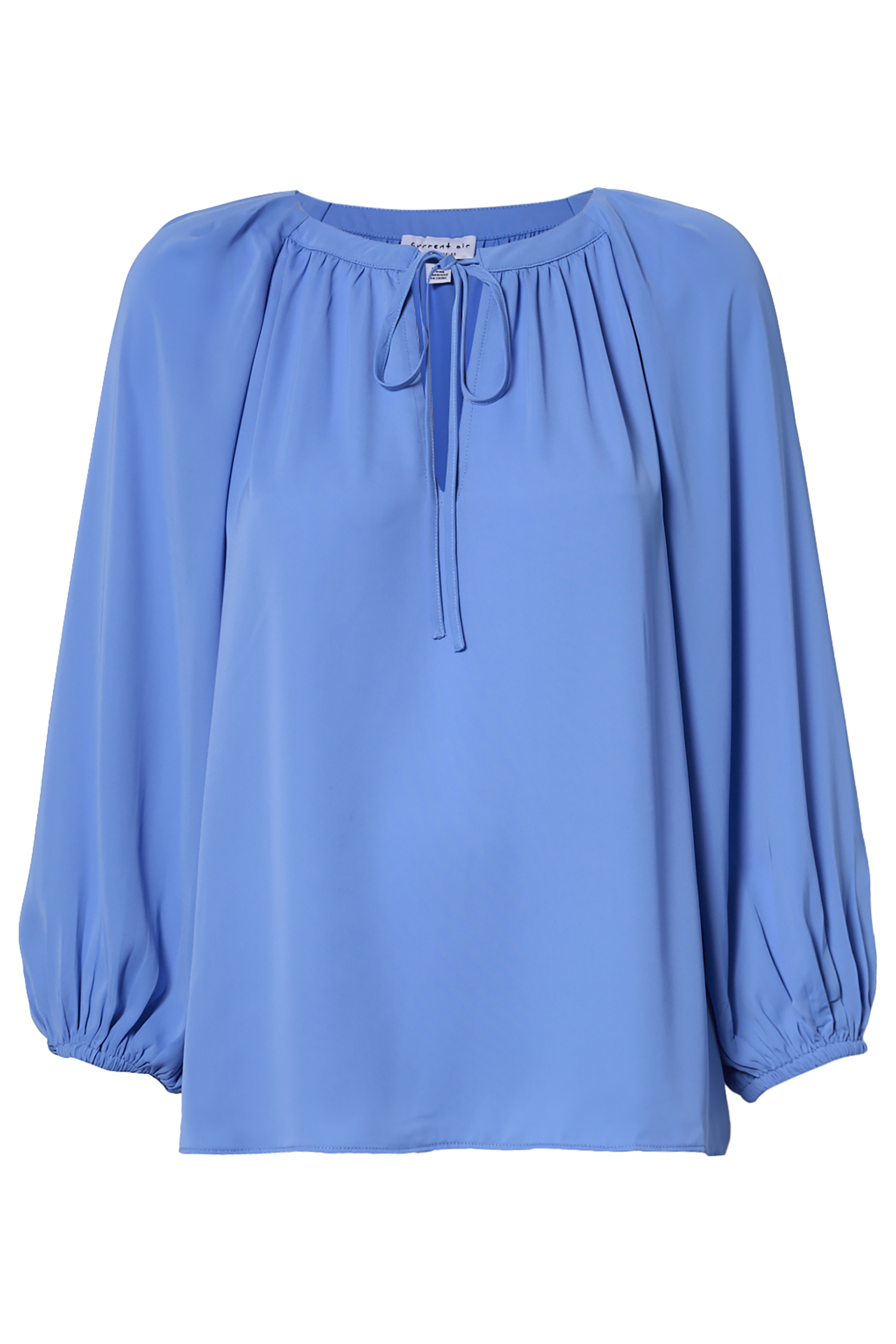 Neck Tie Long Sleeve Top