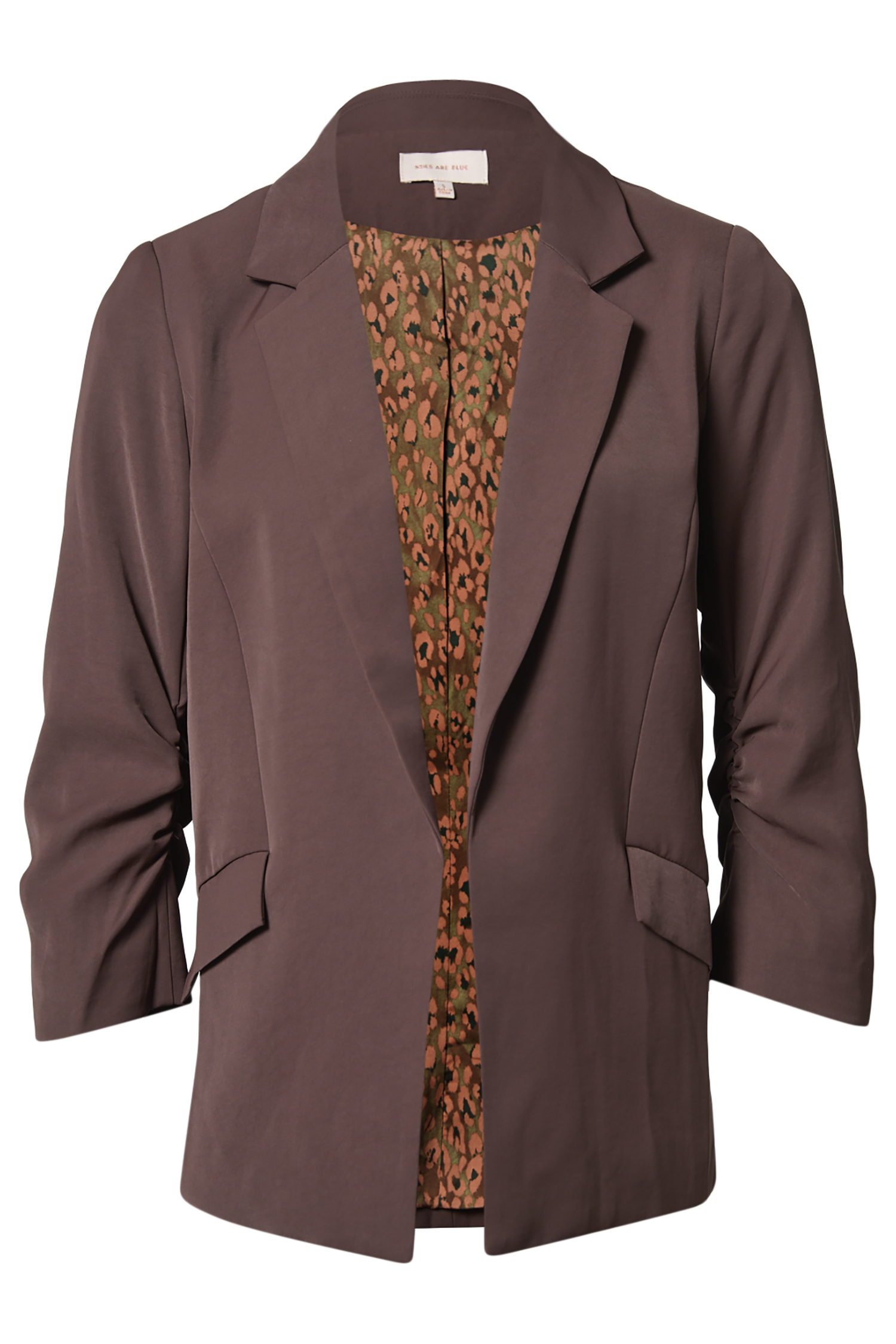 Shirred Sleeve Blazer