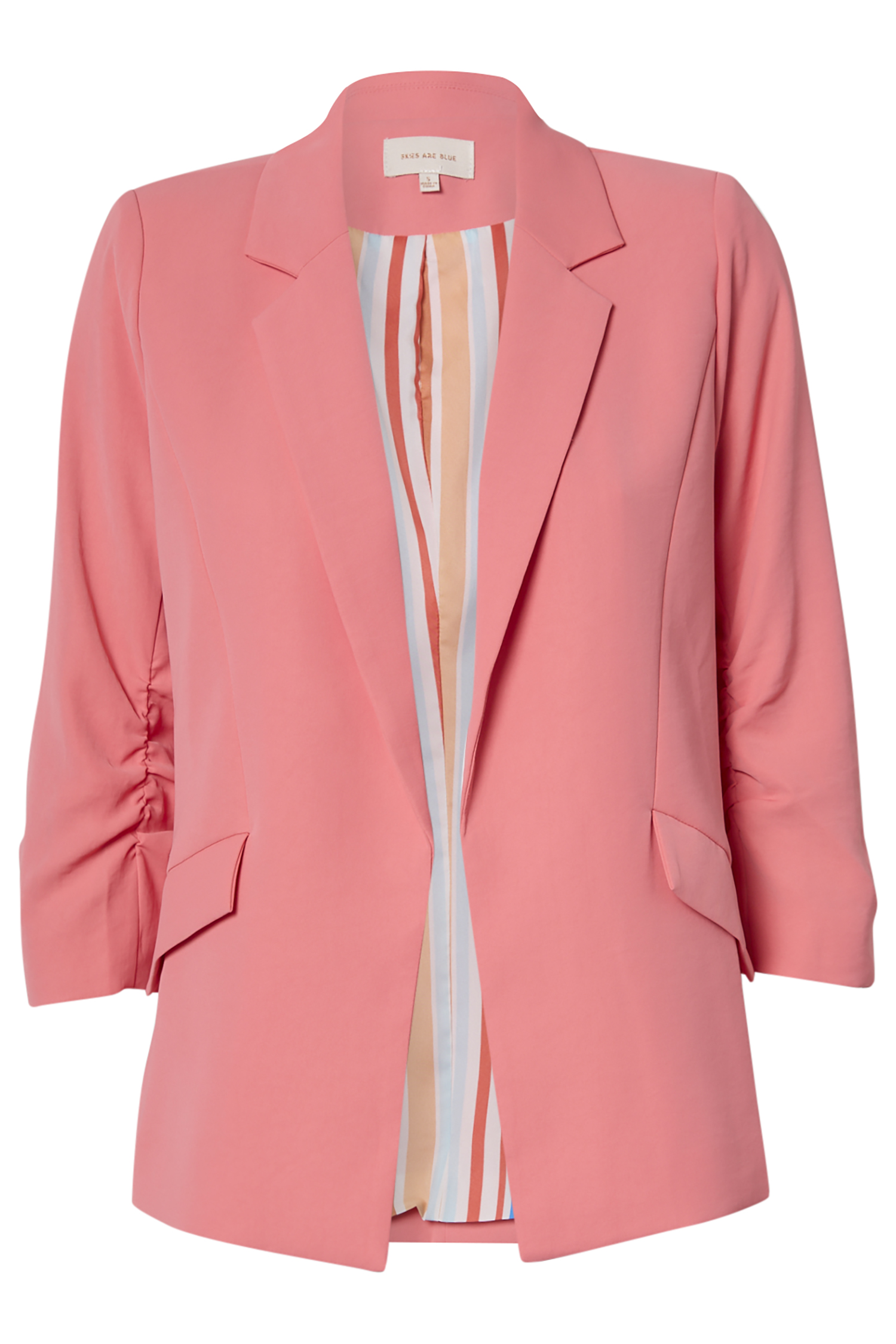 Shirred Sleeve Blazer