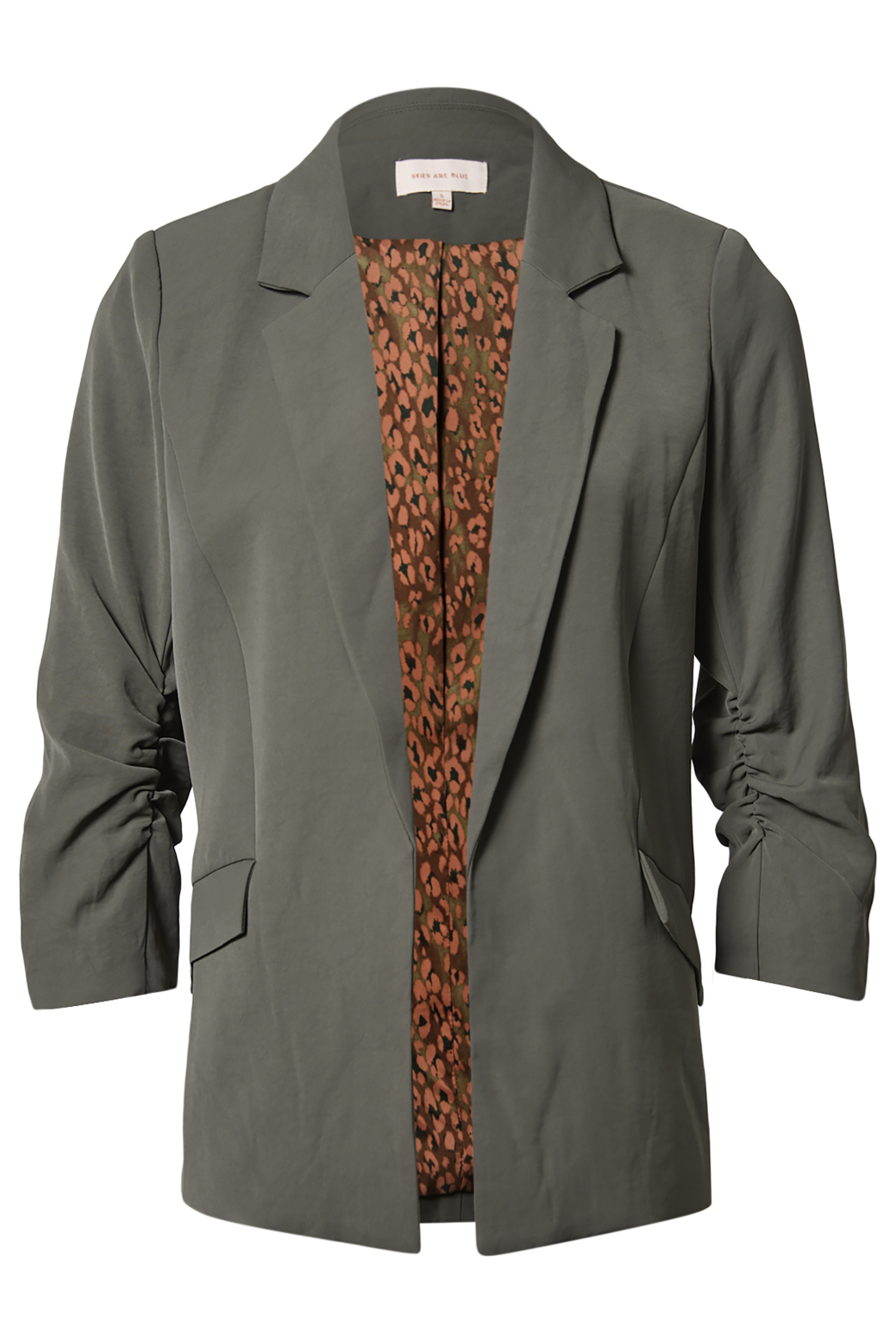 Shirred Sleeve Blazer
