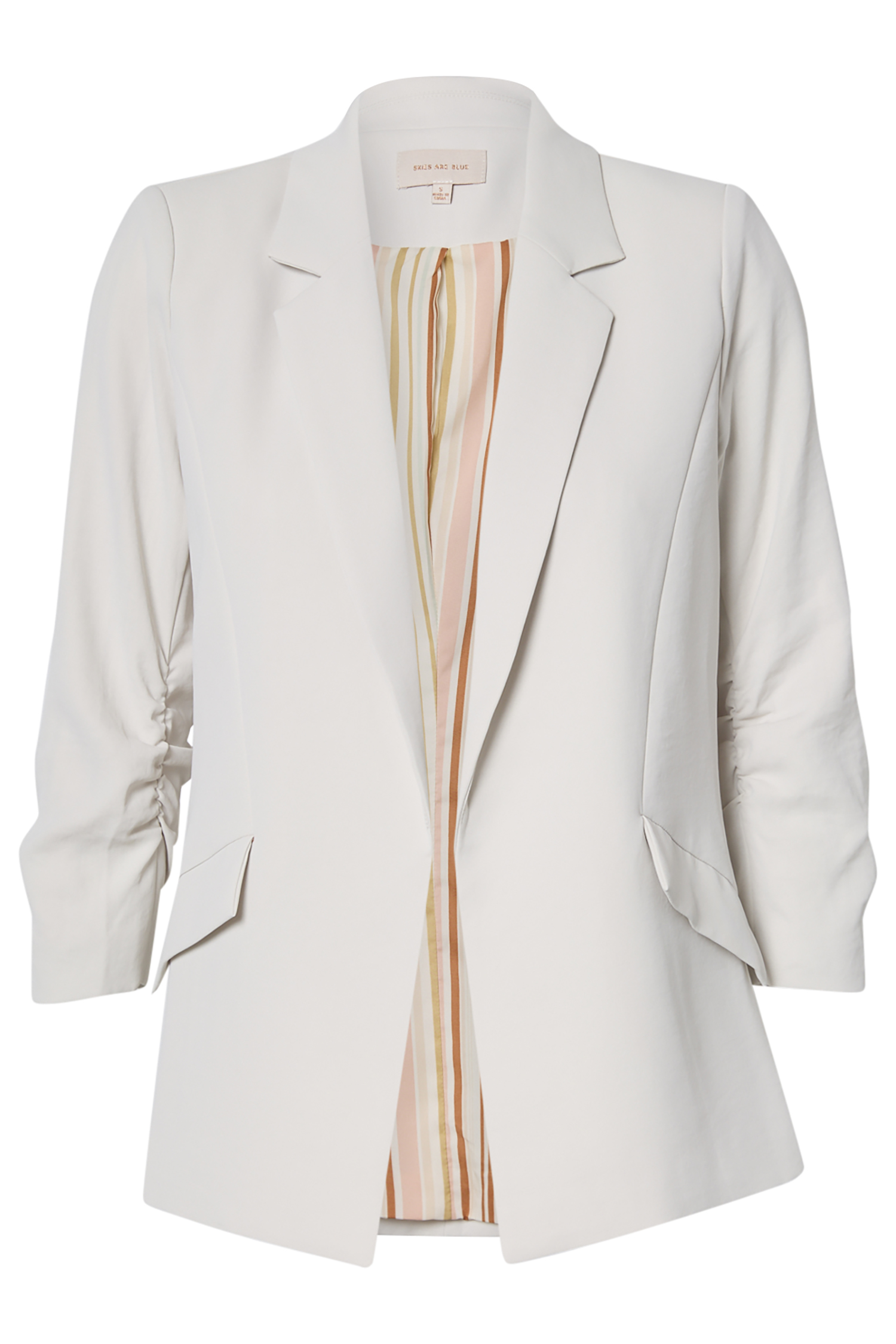 Shirred Sleeve Blazer