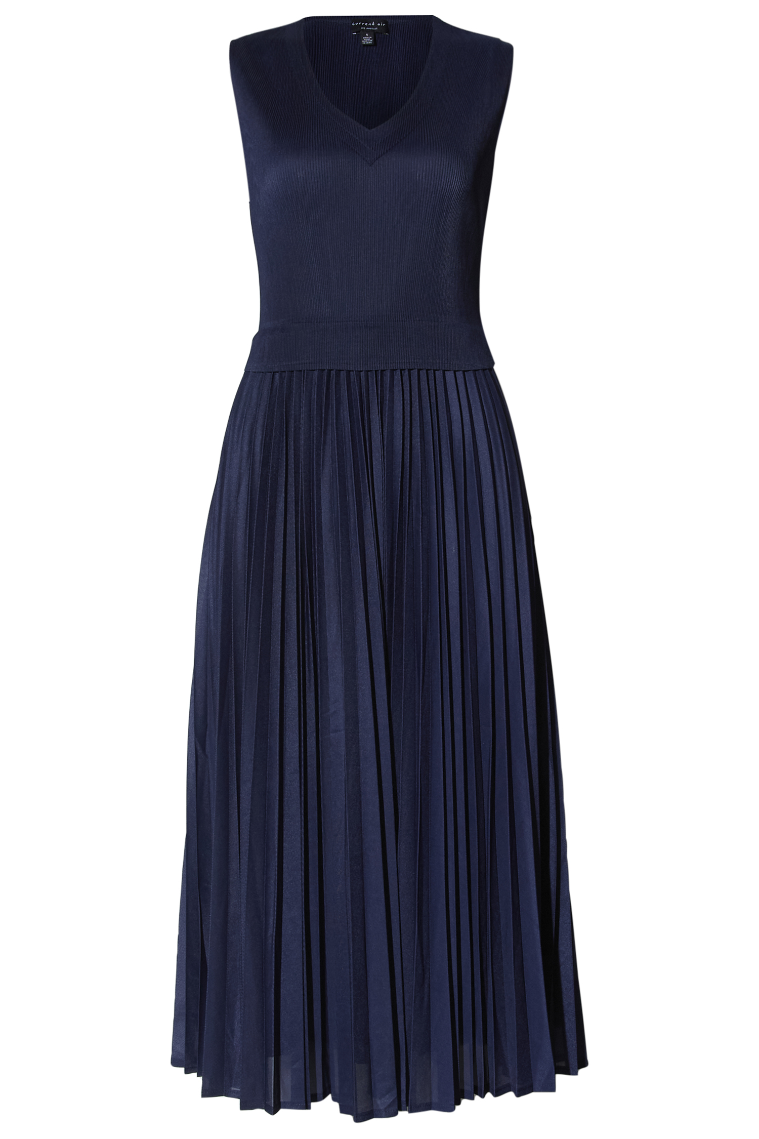 Sleeveless Midi Pleated Dress