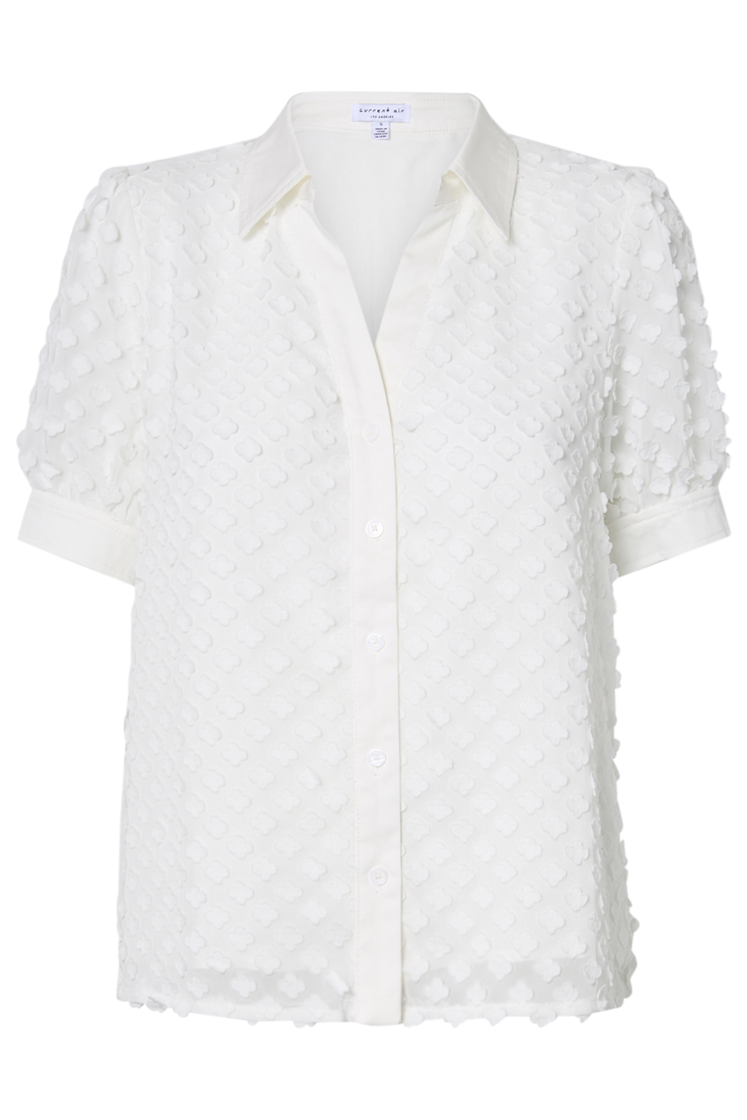 Collared Split Neck Blouse