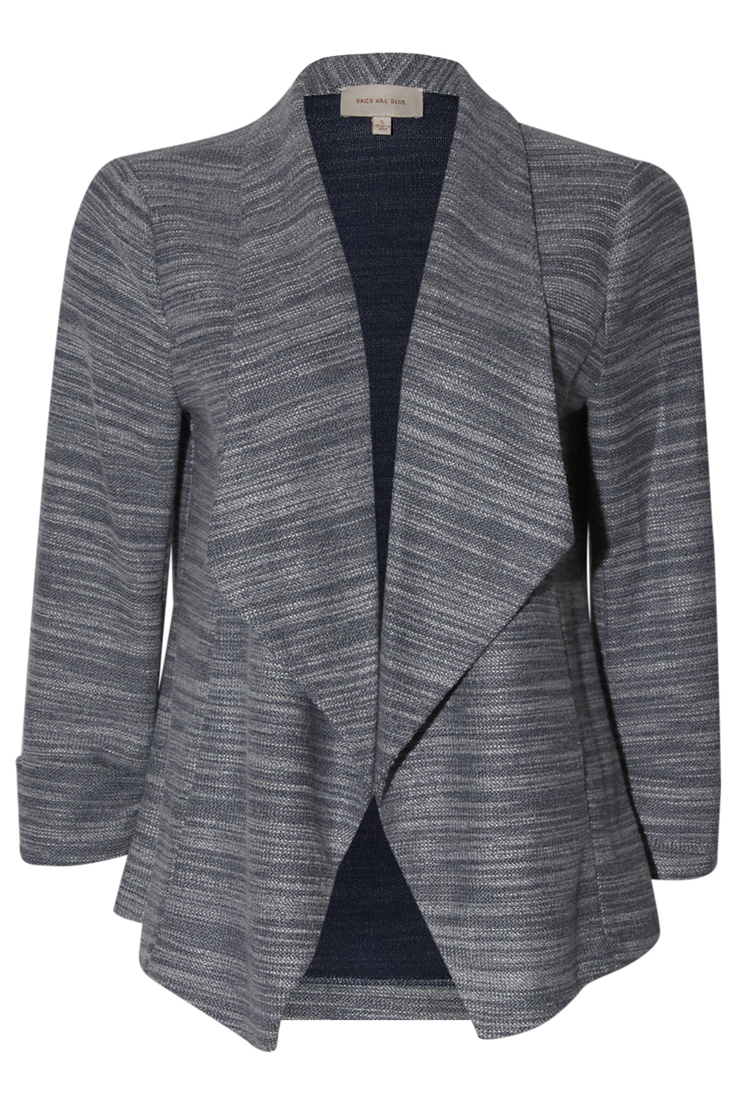 Waterfall Cuffed Open Blazer